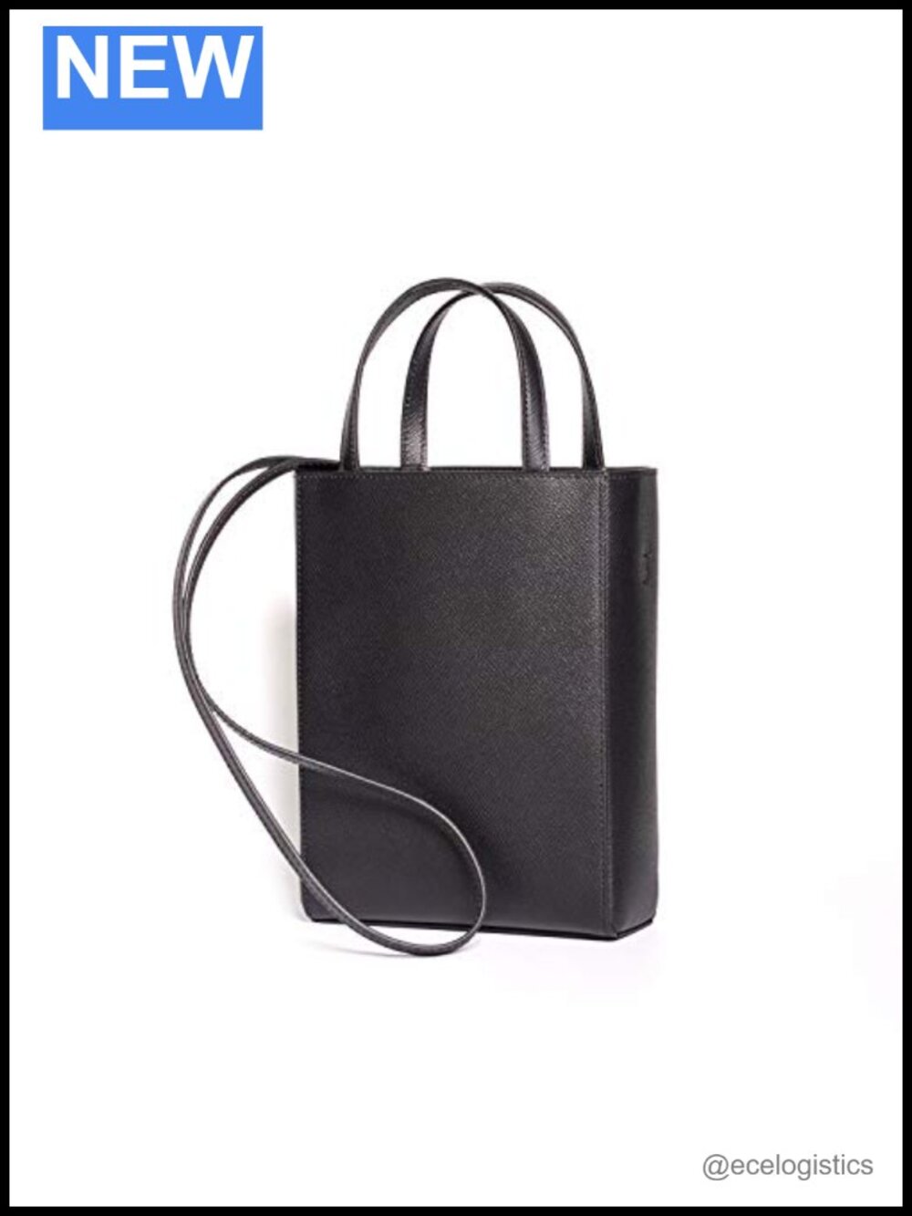 Genuine Leather Mini Shopper Bag Adjustable Strap